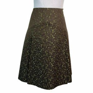 Marlene Dam Italy -Jacquard Front Pleat Skirt